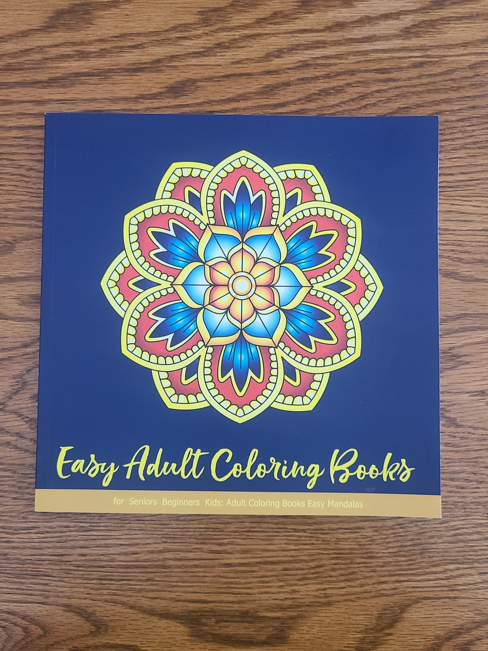 Easy Adult Coloring Book W/Ohuhu Glitter Markers - Picture 2 of 12